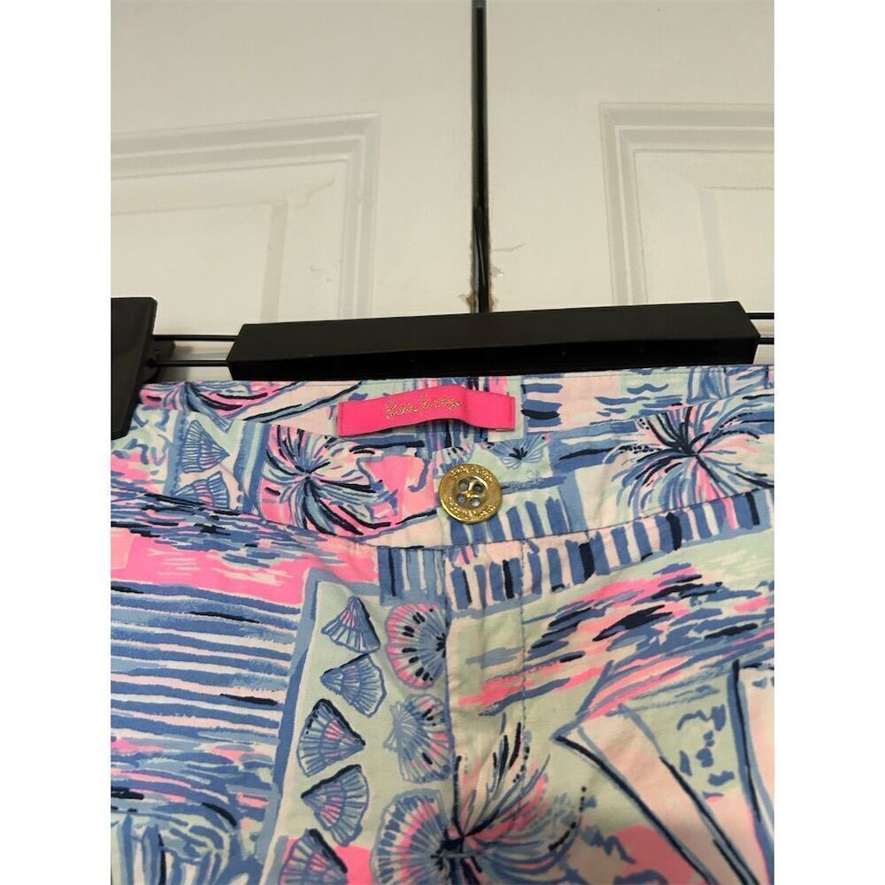 Lilly Pulitzer Women's Tropical Ruffle Pocket Shorts Size 2 - Picture 2 of 7